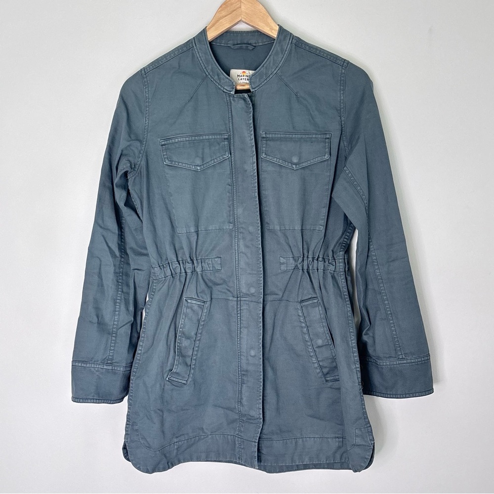 Marine Layer Women’s Green Utility Jacket Size XS w/ Pockets C44 Outdoor Layer